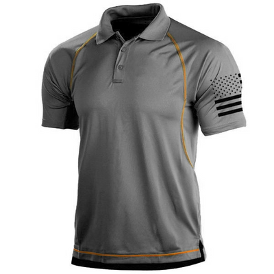 Men’s Polo Shirt – Tailored Fit – Breathable Blend – Athletic Sleeve Detail