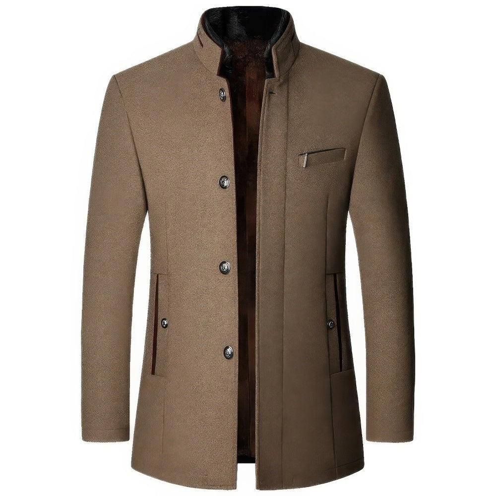 Men's casual trench coat jacket