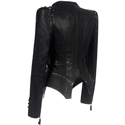 Gothic zip-up jacket for women