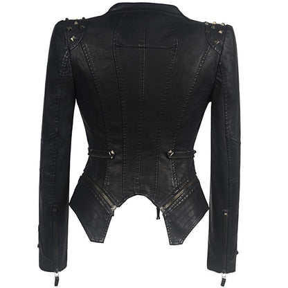 Gothic zip-up jacket for women