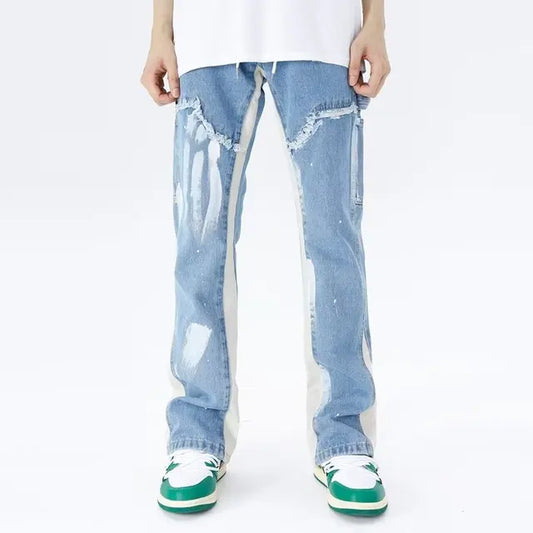 Men's baggy flared jeans