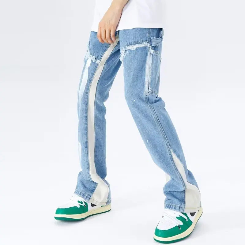 Men's baggy flared jeans