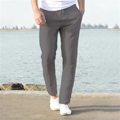 Men’s Chino Trousers - Slim Fit - Lightweight - Breathable Casual Wear
