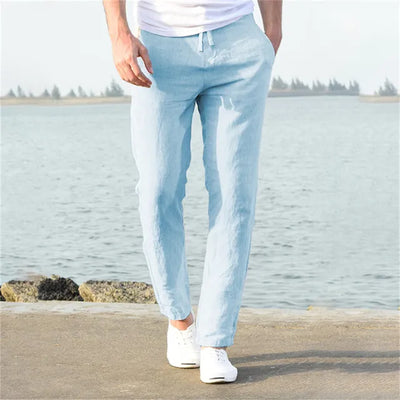 Men’s Chino Trousers - Slim Fit - Lightweight - Breathable Casual Wear