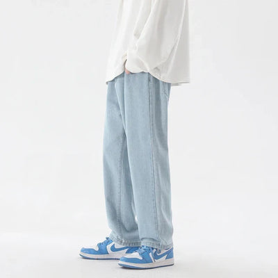 Men's Straight Leg Denim Jeans - Relaxed Fit - Durable Classic Everyday Wear