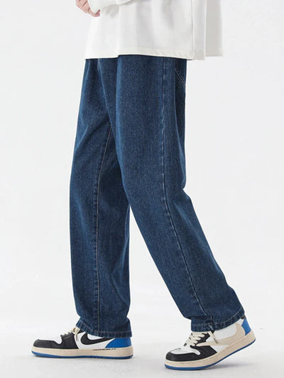 Men's Straight Leg Denim Jeans - Relaxed Fit - Durable Classic Everyday Wear