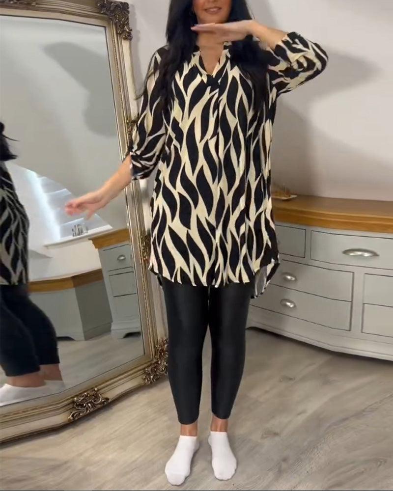 Casual Stylish Blouse for Women - Lightweight Long Sleeve Top
