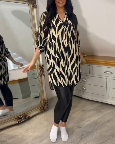 Casual Stylish Blouse for Women - Lightweight Long Sleeve Top