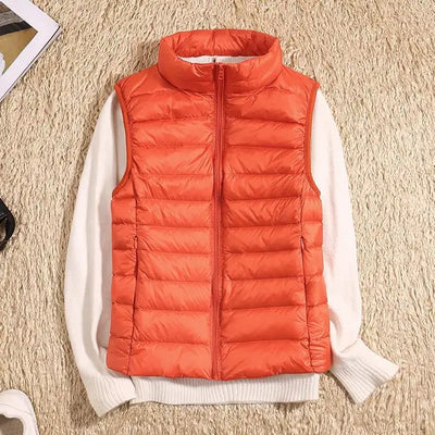 Ultra Light Down Vest - Women's Sleeveless Puffer, Warm and Lightweight Layer