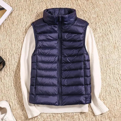 Ultra Light Down Vest - Women's Sleeveless Puffer, Warm and Lightweight Layer