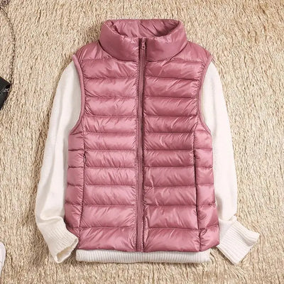 Ultra Light Down Vest - Women's Sleeveless Puffer, Warm and Lightweight Layer
