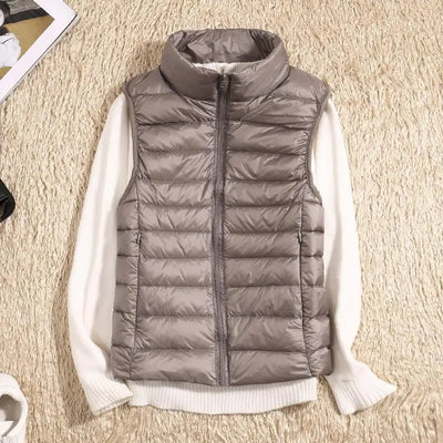Ultra Light Down Vest - Women's Sleeveless Puffer, Warm and Lightweight Layer