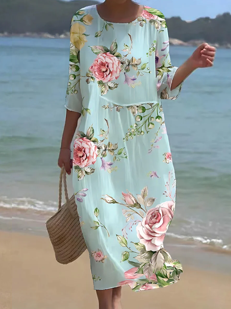 Women's Modern Long-Sleeve Summer Dress