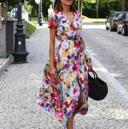 Women's Summer Dress - Elegant Printed Dress for Women