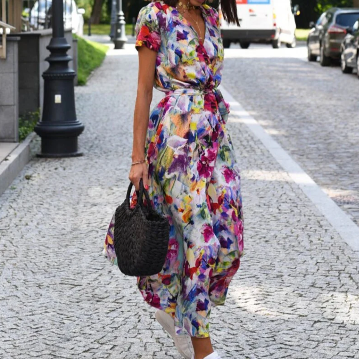 Women's Summer Dress - Elegant Printed Dress for Women