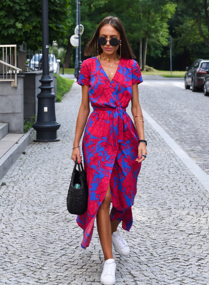 Women's Summer Dress - Elegant Printed Dress for Women