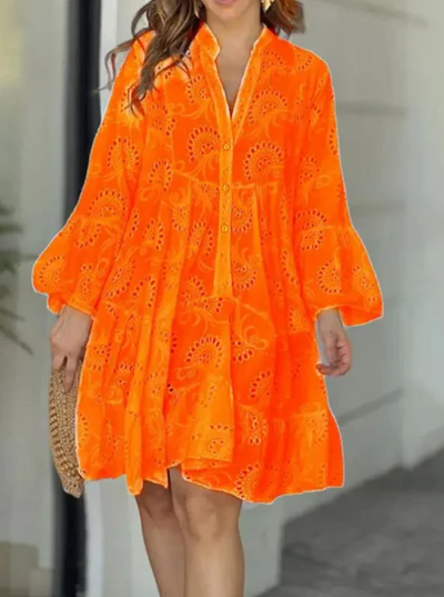 Stylish Summer Dress with V-Neckline for Women