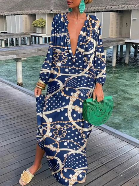 Women’s Summer Dress - Elegant Printed Dress for Women