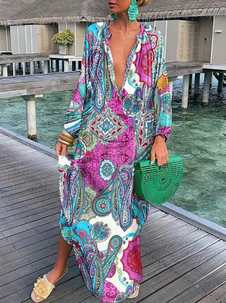 Women’s Summer Dress - Elegant Printed Dress for Women