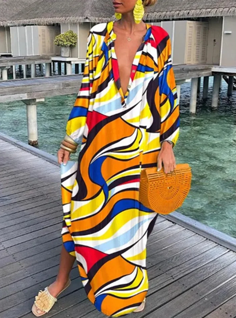 Women’s Summer Dress - Elegant Printed Dress for Women