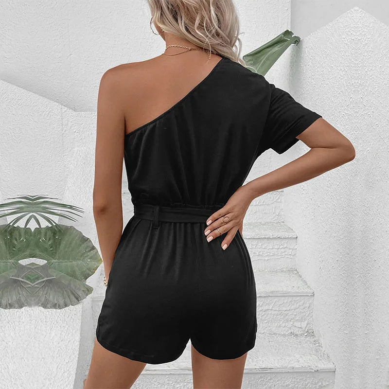 Women's  one shoulder jumpsuit