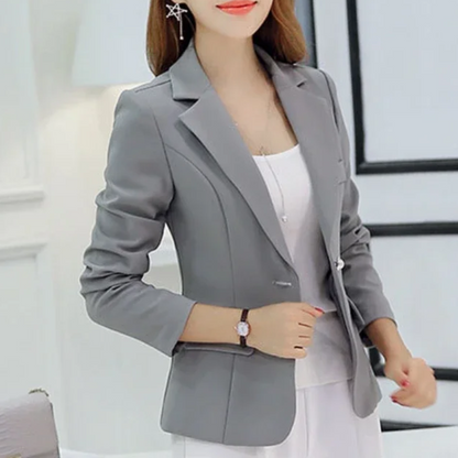 Women’s Blazer – Tailored Fit – Structured Silhouette – Single Button – Notched Lapel