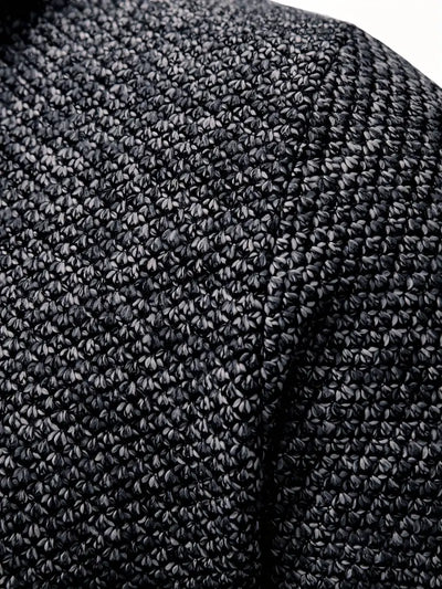 Men's hooded knitted cardigan
