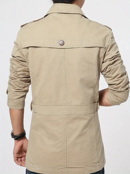 Plus size stylish windbreaker for men