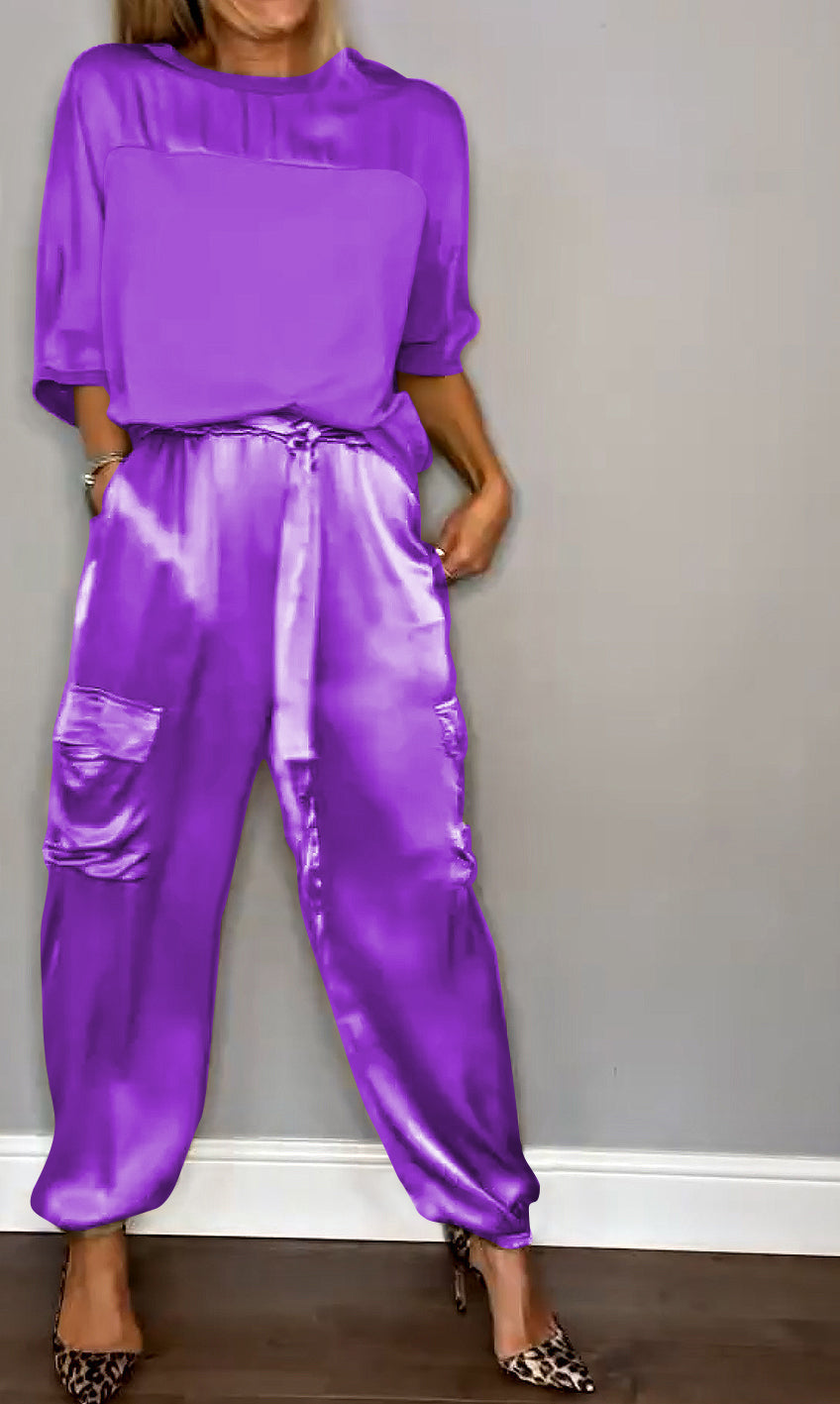 Elegant Women's Two-Piece Loungewear Set – Soft and Stylish Outfit