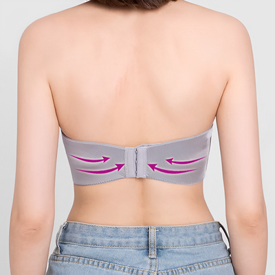 Women’s Strapless Push-Up Bra – Seamless Fit – Molded Cups – Smooth Supportive Lift