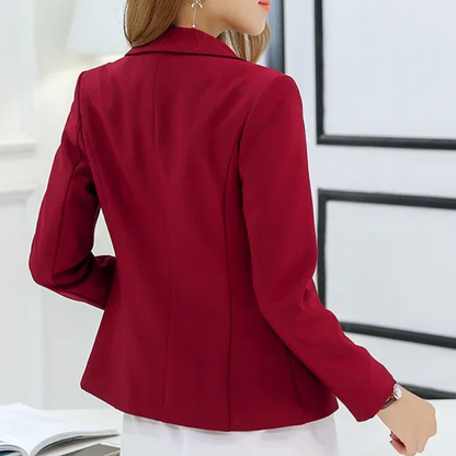 Women’s Blazer – Tailored Fit – Structured Silhouette – Single Button – Notched Lapel