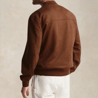 Men’s Bomber Jacket – Regular Fit – Zip Front – Ribbed Trim – Smart Casual