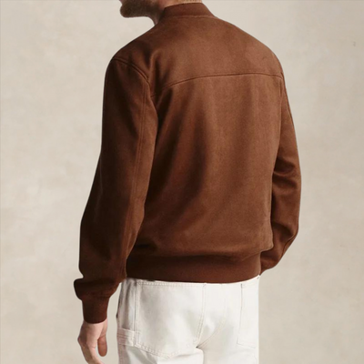 Men’s Bomber Jacket – Regular Fit – Zip Front – Ribbed Trim – Smart Casual