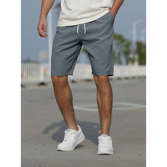 Men’s Casual Shorts – Relaxed Fit – Breathable Blend – Drawstring Waist – Side Pockets