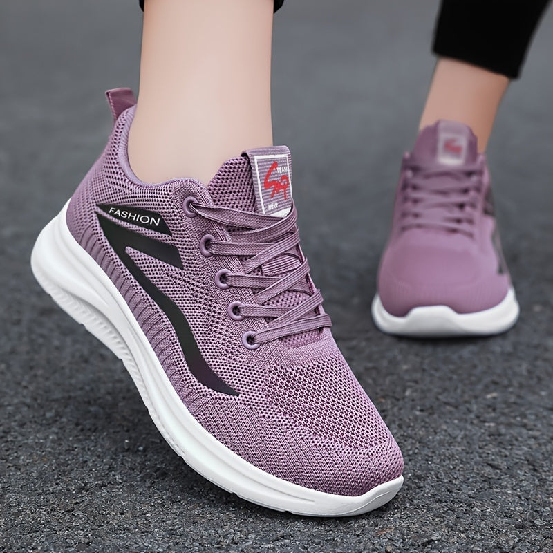 Women's Trainers - Breathable Mesh - Cushioned Sole - Lightweight Sporty Fit