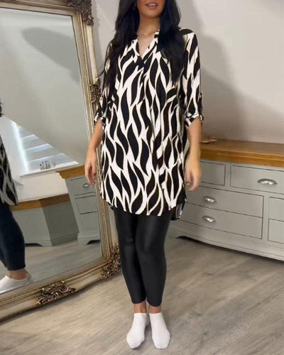 Casual Stylish Blouse for Women - Lightweight Long Sleeve Top