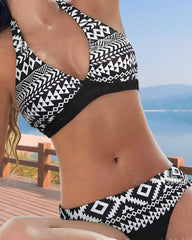 Women’s Bikini Set – Halter Neck – Low-Rise Bottom – Breathable Stretch Fabric
