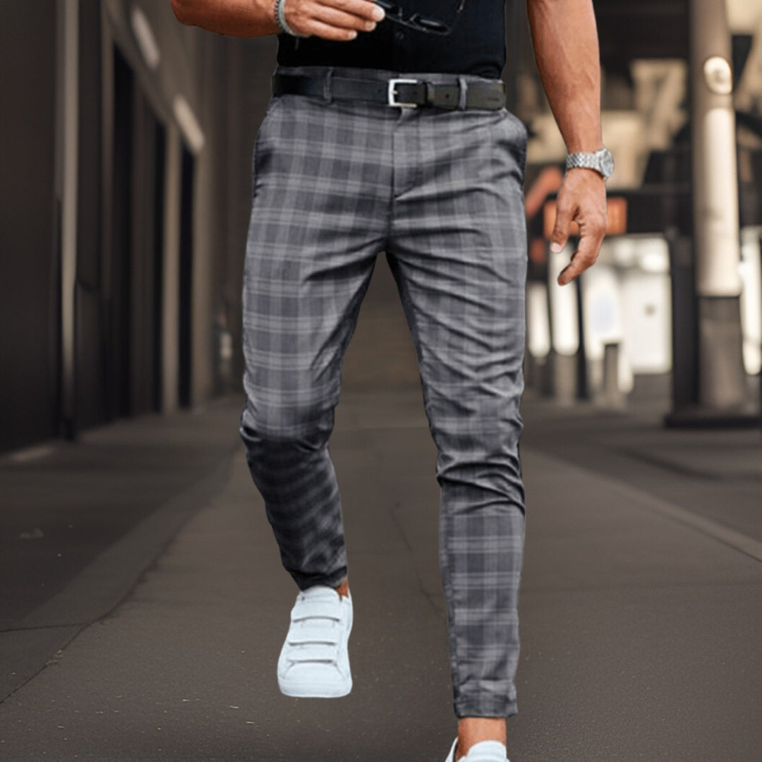 Men's stylish pants with retro print