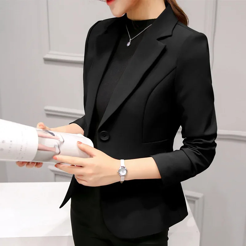 Women’s Blazer – Tailored Fit – Structured Silhouette – Single Button – Notched Lapel