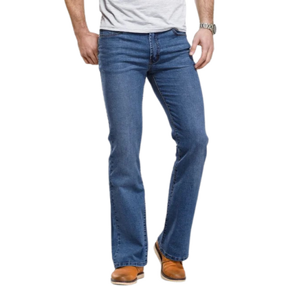 Men’s Bootcut Jeans - Stretch Denim - Five-Pocket Design - Comfortable Fit