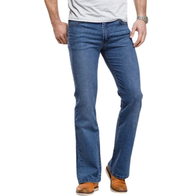 Men’s Bootcut Jeans - Stretch Denim - Five-Pocket Design - Comfortable Fit
