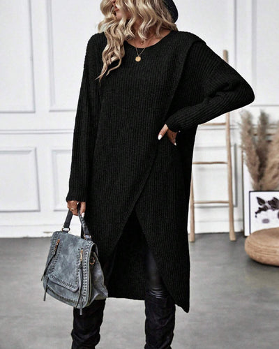 Solid Color Midi Dress in Soft Fabric for Everyday Wear