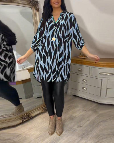 Casual Stylish Blouse for Women - Lightweight Long Sleeve Top