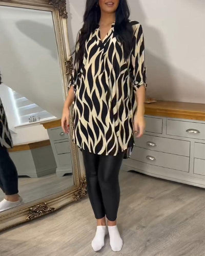 Casual Stylish Blouse for Women - Lightweight Long Sleeve Top