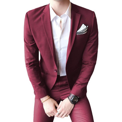 Men's Business Suit - Classic Fit - Professional Formal Wear