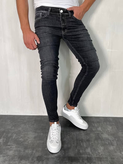 Men's Skinny Jeans - Slim Fit Stretch Denim - Modern Casual Wear