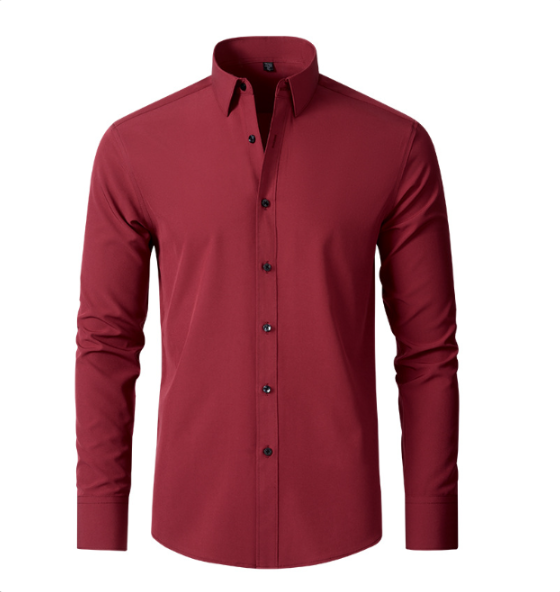 Men's Wrinkle-Free Stretch Shirt - Breathable and Comfortable