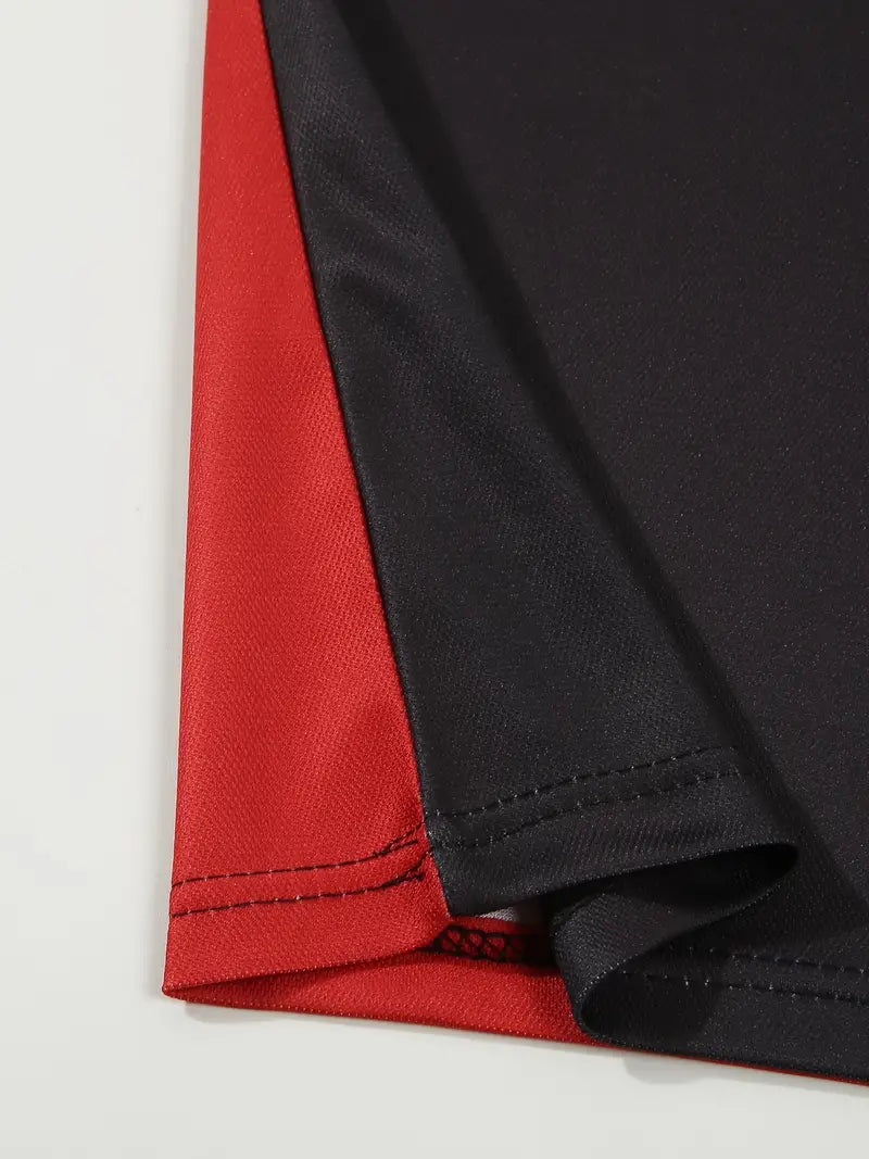 Men’s Polo Shirt - Slim Fit - Striped Design - Short Sleeve Casual Wear