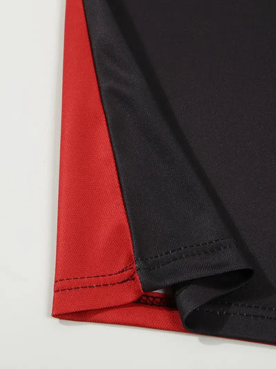 Men’s Polo Shirt - Slim Fit - Striped Design - Short Sleeve Casual Wear