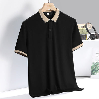 Men’s Polo Shirt – Breathable Blend – Standard Fit – Short Sleeve Contrast Collar